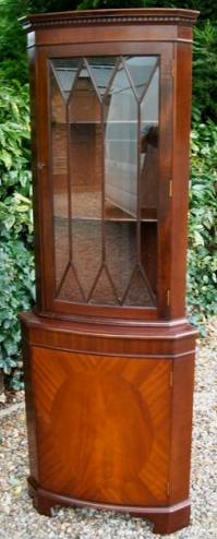 Mahogany Corner Display Cabinet