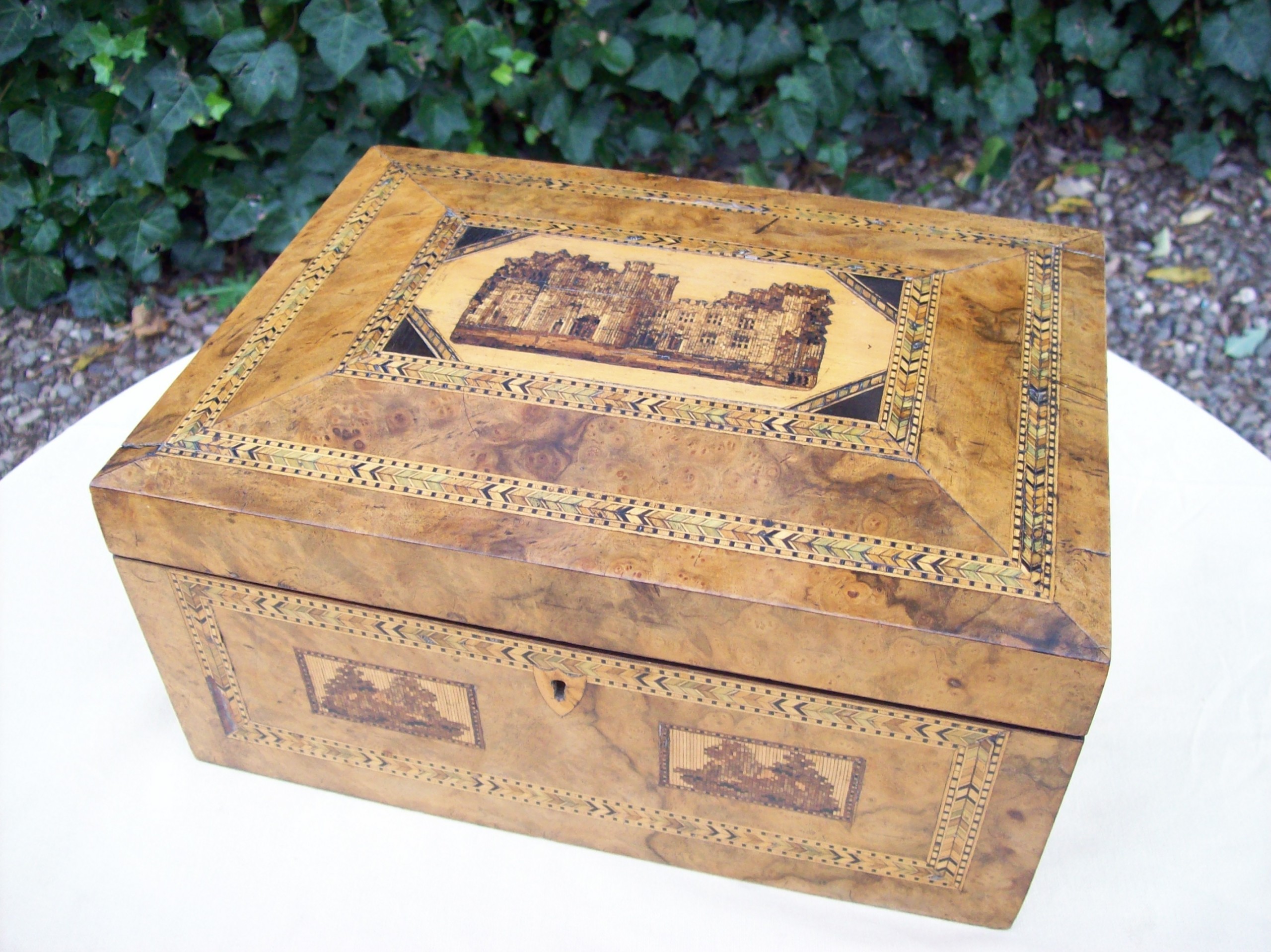 A Tunbridge Ware Vanity Sewing Box