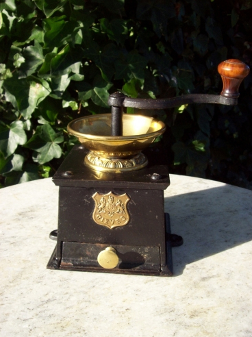 A Victorian Cast Iron Coffee Grinder -SOLD-
