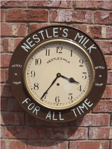 Nestle's 8 Day Wall Clock