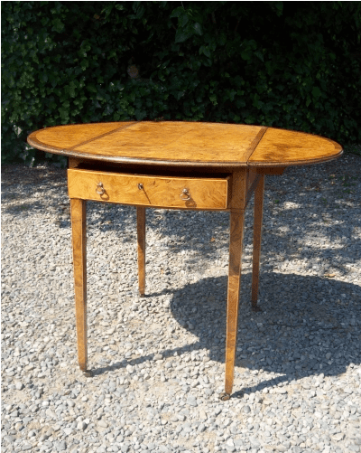 Burr Elm Pembroke Table