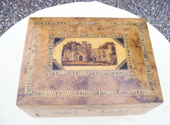 A Tunbridge Ware Vanity Sewing Box