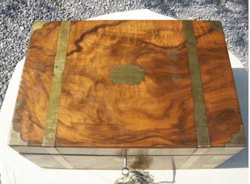 A Victorian Walnut Writing Slope -SOLD-