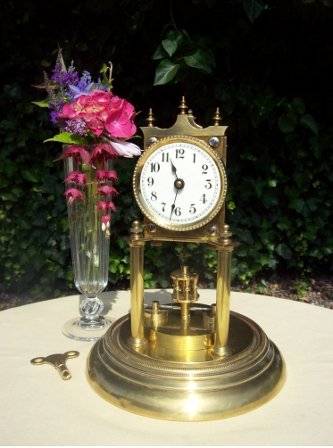 A 400 Day Brass Clock -SOLD-