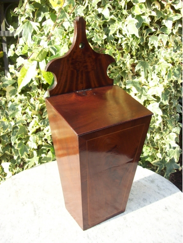 A Georgian Mahogany Candle Box