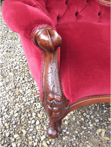 Mahogany Chaise Longue -SOLD-