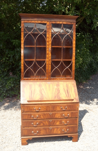 A Fine Mahogany Bureau Bookcase -SOLD-