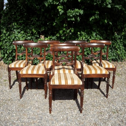 A Set of 8 Rosewood Chairs