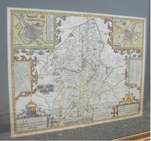Map of Staffordshire -SOLD-
