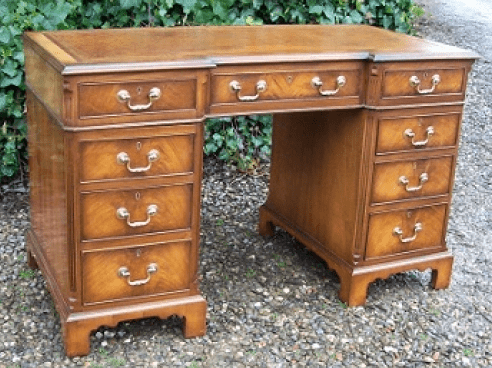 Walnut Pedestal Desk -SOLD-