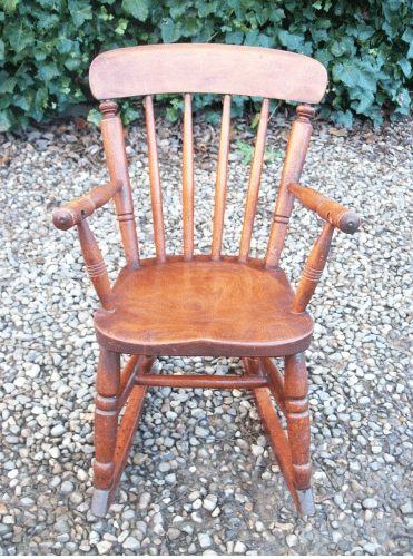 A Child's Windsor Rocking Chair