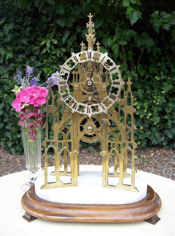 An 8 Day Skeleton Clock -SOLD-
