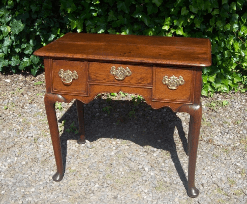 George II Oak Lowboy