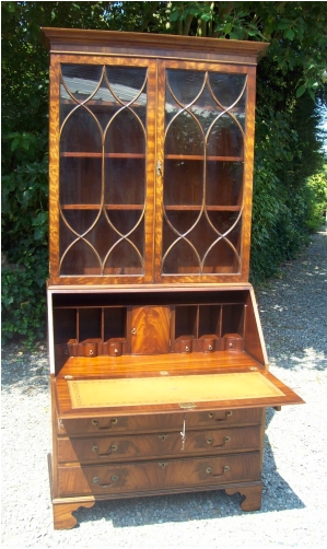 A Fine Mahogany Bureau Bookcase -SOLD-