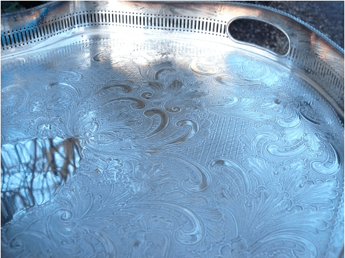 Silver Plated Gallery Tray -SOLD-