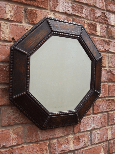 Octagonal Oak Mirror -SOLD-