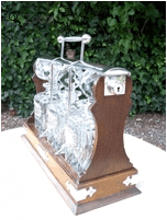 Edwardian Oak Tantalus -SOLD-