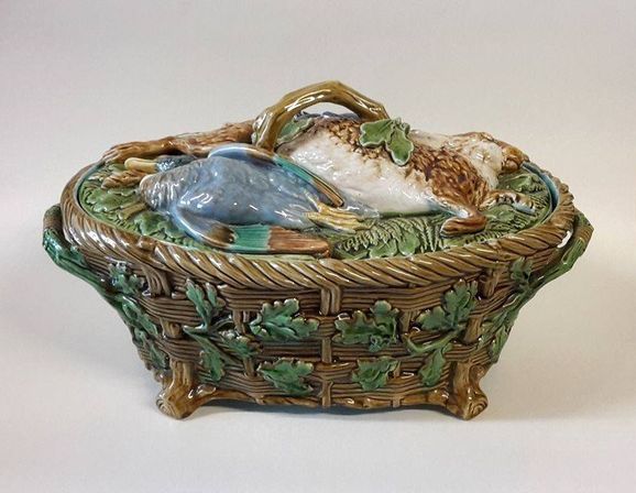 A Victorian Minton Majolica Game Tureen -SOLD-