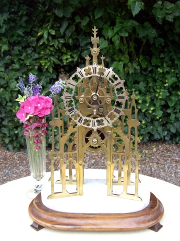 An 8 Day Skeleton Clock -SOLD-