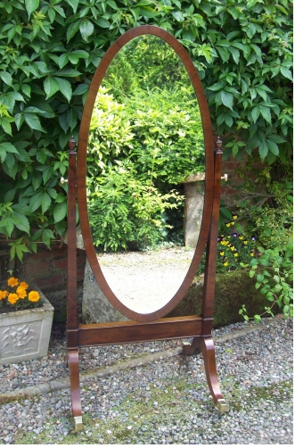 Mahogany Cheval Mirror