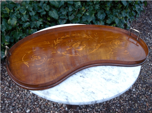 A Victorian Walnut Tray