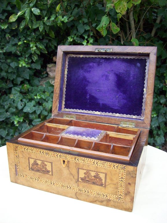 A Tunbridge Ware Vanity Sewing Box
