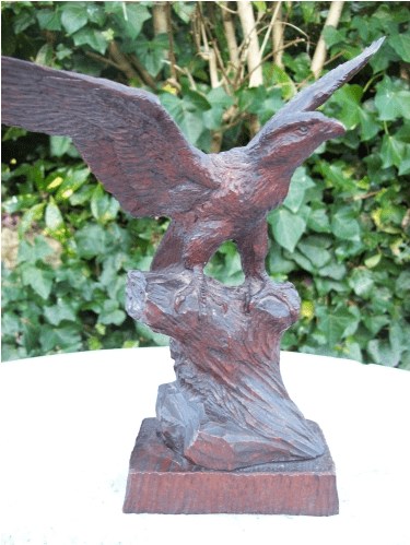 Carved Oak Eagle