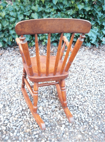 A Child's Windsor Rocking Chair