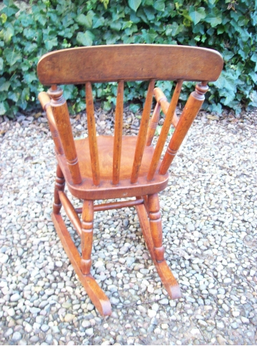 A Child's Windsor Rocking Chair
