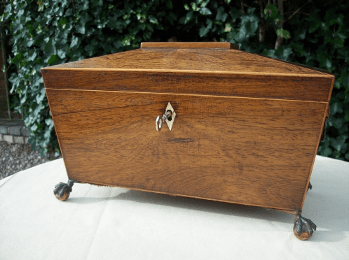 A Regency Rosewood Tea Caddy