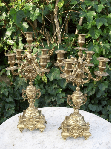 8 Day Clock & Garniture -SOLD-