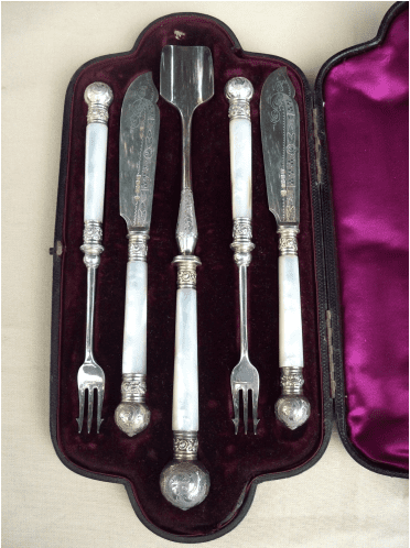 Mother of Pearl Knife & Fork Set