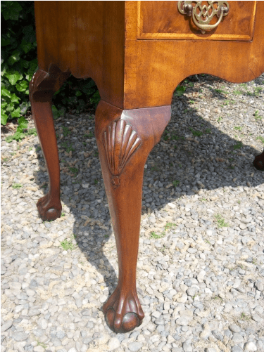 A Walnut Chest-on-Stand