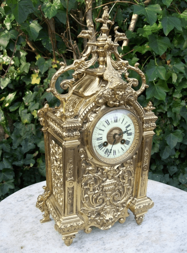 8 Day Clock & Garniture -SOLD-