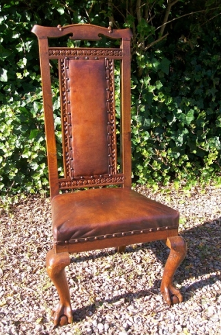 A 19th Century Oak Hall Chair