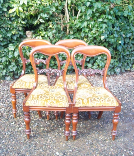 A Set of 4 Mahogany Chairs
