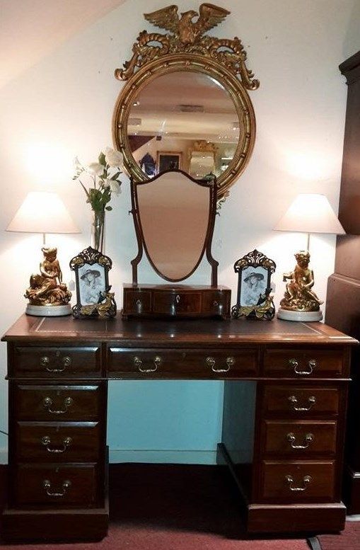 A Mahogany Twin Pedestal Desk
