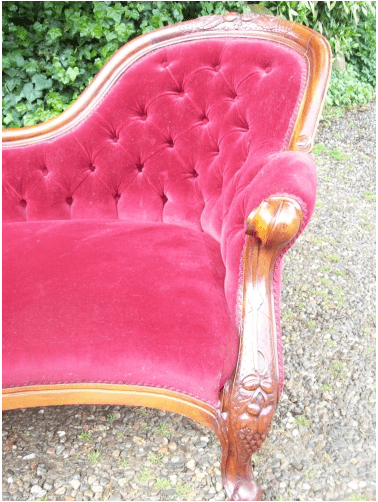 Mahogany Chaise Longue -SOLD-