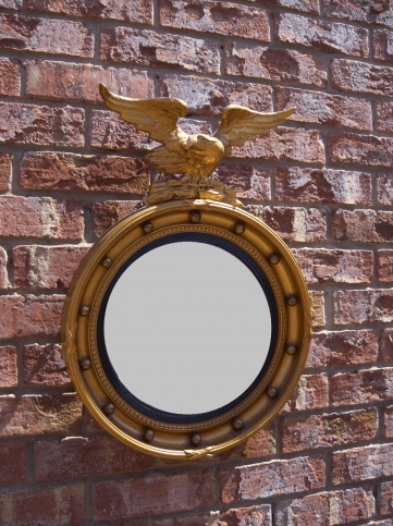 Gilt Convex Mirror