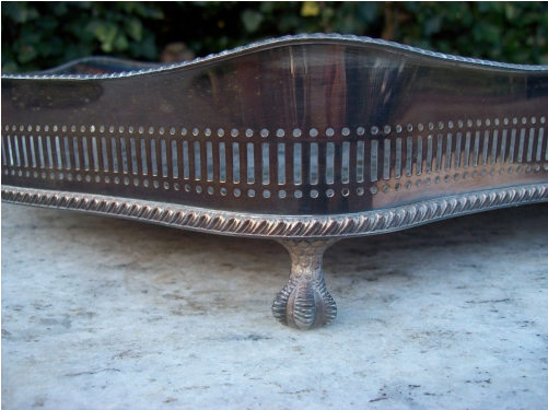 Silver Plated Gallery Tray -SOLD-
