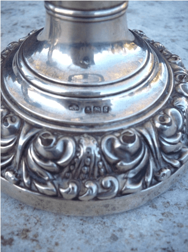 Pair Silver Candlesticks (Birmingham 1906)