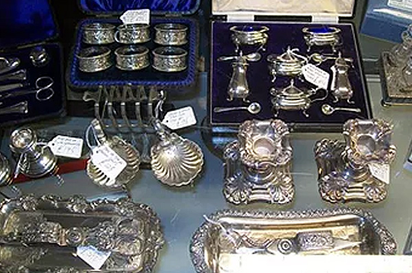 corner farms antiques silver display