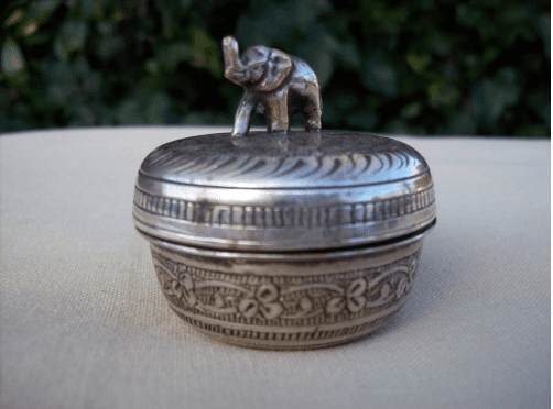 Silver Plate Pill Box -SOLD-