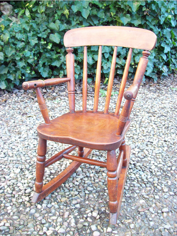 A Child's Windsor Rocking Chair