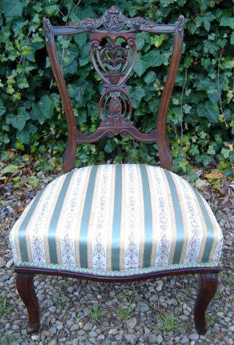 A Victorian Mahogany Nursing Chair