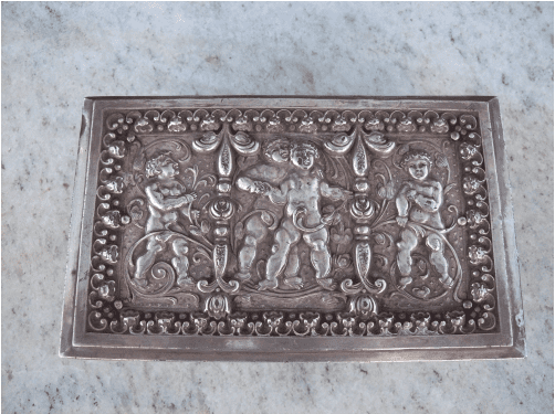 Silver Plate Casket