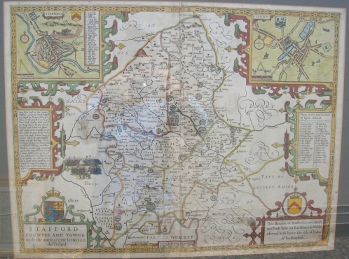 Map of Staffordshire -SOLD-