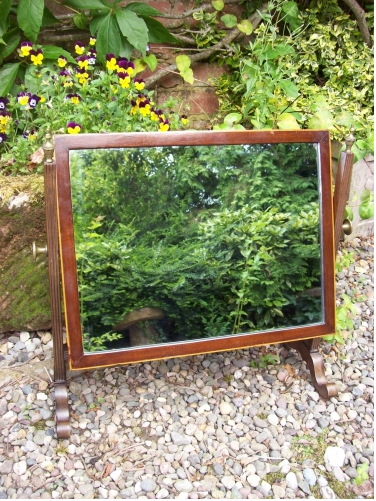 Mahogany Swing Mirror