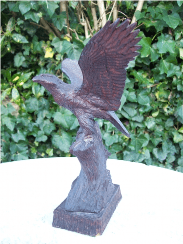 Carved Oak Eagle