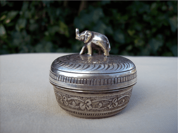 Silver Plate Pill Box -SOLD-